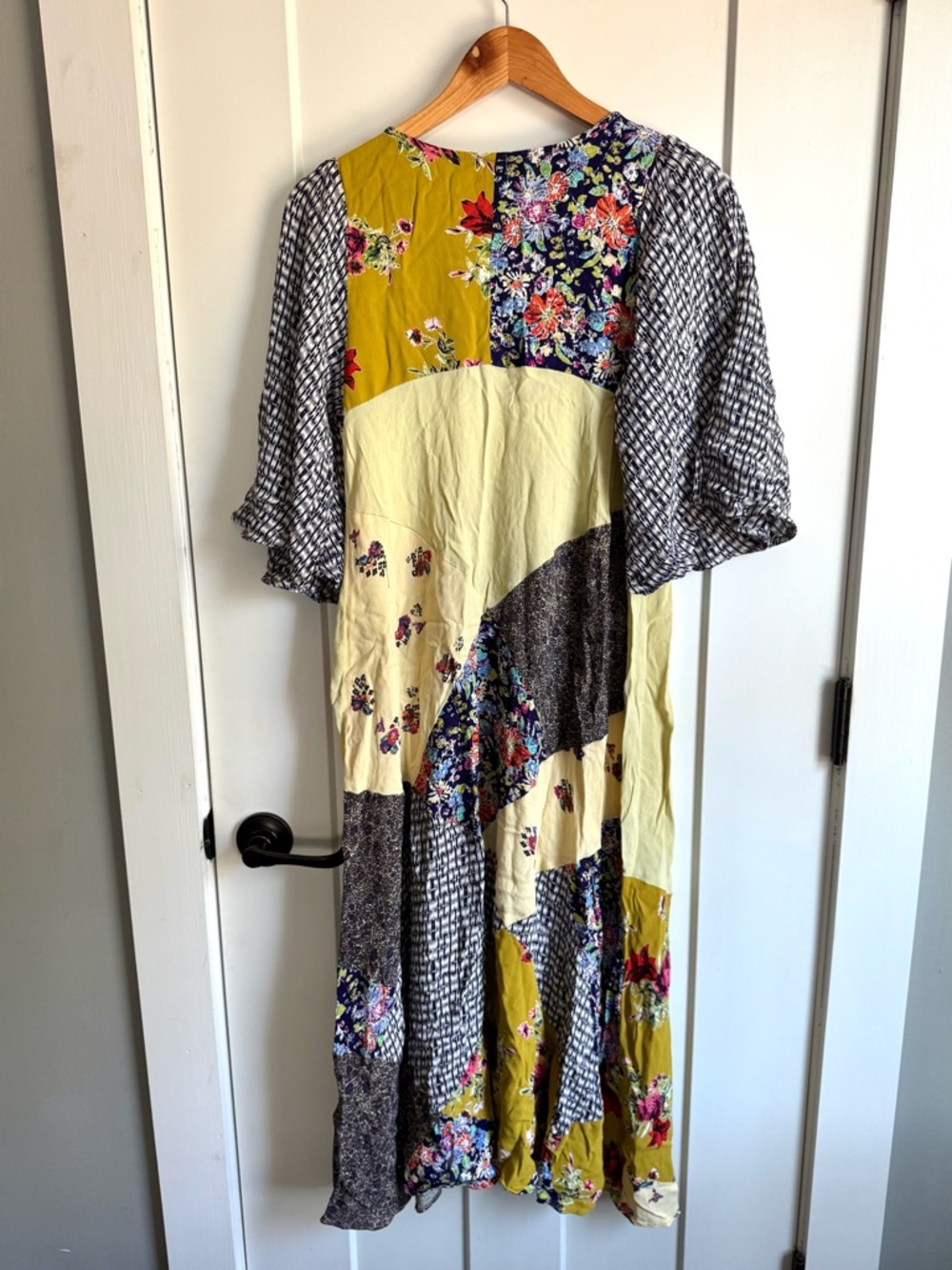 Free People River Market Mixed Print Dress S - Picture 7 of 12